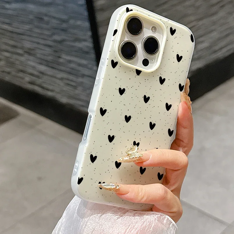 Luxury Cute Polka Dots Candy Color Shockproof Korean Girly Case Cover
