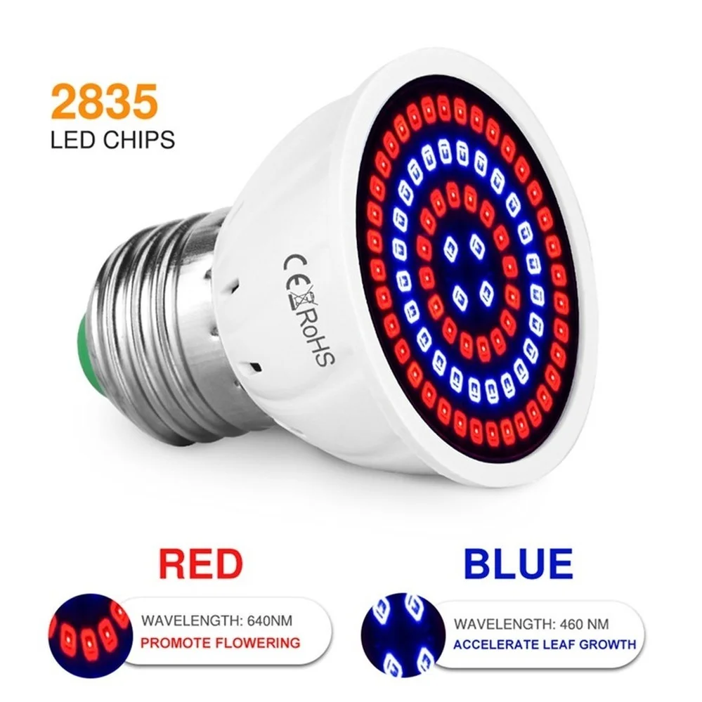 Fyto LED B22 hydroponické vzestup lehký E27 LED dělat se cibule MR16 plný spektrum 220V UV lampa rostliny E14 kvést sazenice fitolamp GU10