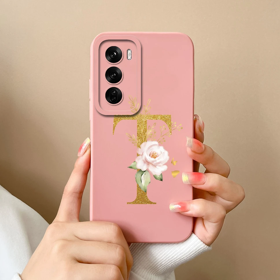 Sleek Liquid Protective Phone Case with A to Z Letter Design - Fashionable Shell Cover