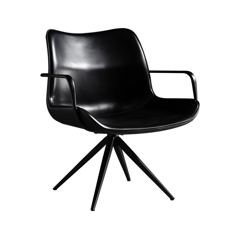 

YY Household Light Luxury Saddle Leather Simple Desk Chair Business Boss Chair