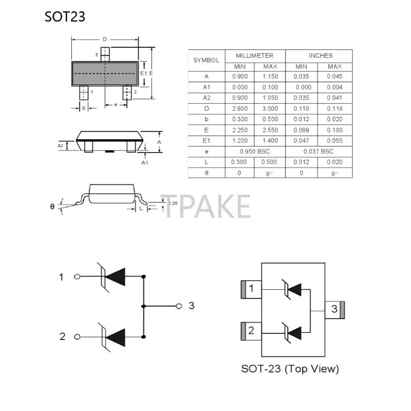 20pcs Mcr100-6 Sot-23 Smd Chip Unidirectional Triggered Thyristor