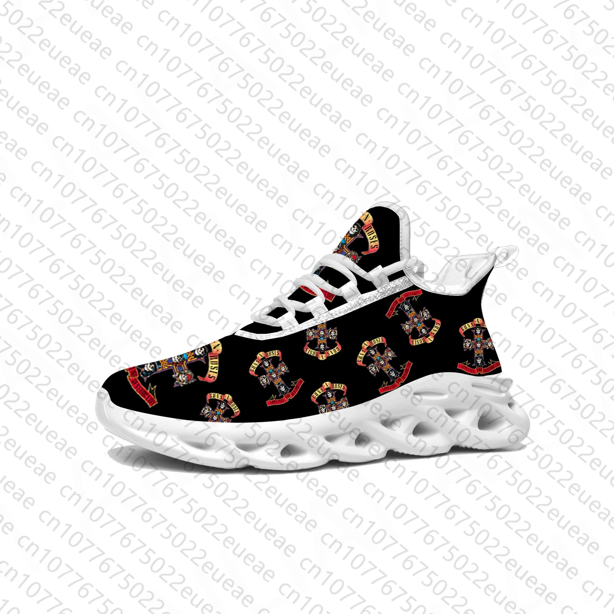 

Guns N Roses Heavy Metal Rock Band Flats Sneakers Mens Womens Sports Running Shoe Sneaker Lace Up Mesh Footwear Tailor-made Shoe