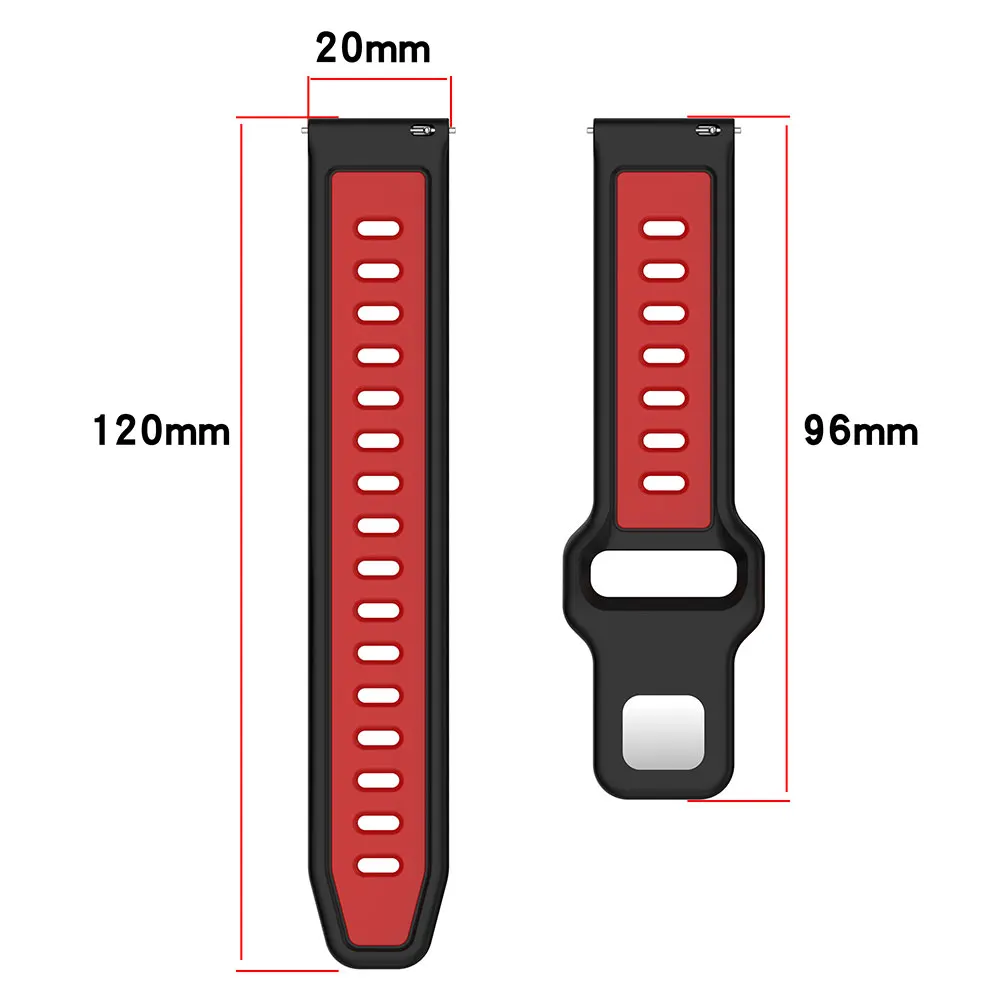 Silicone Sport Watchband Strap for Smartwatch Wristband Accessories