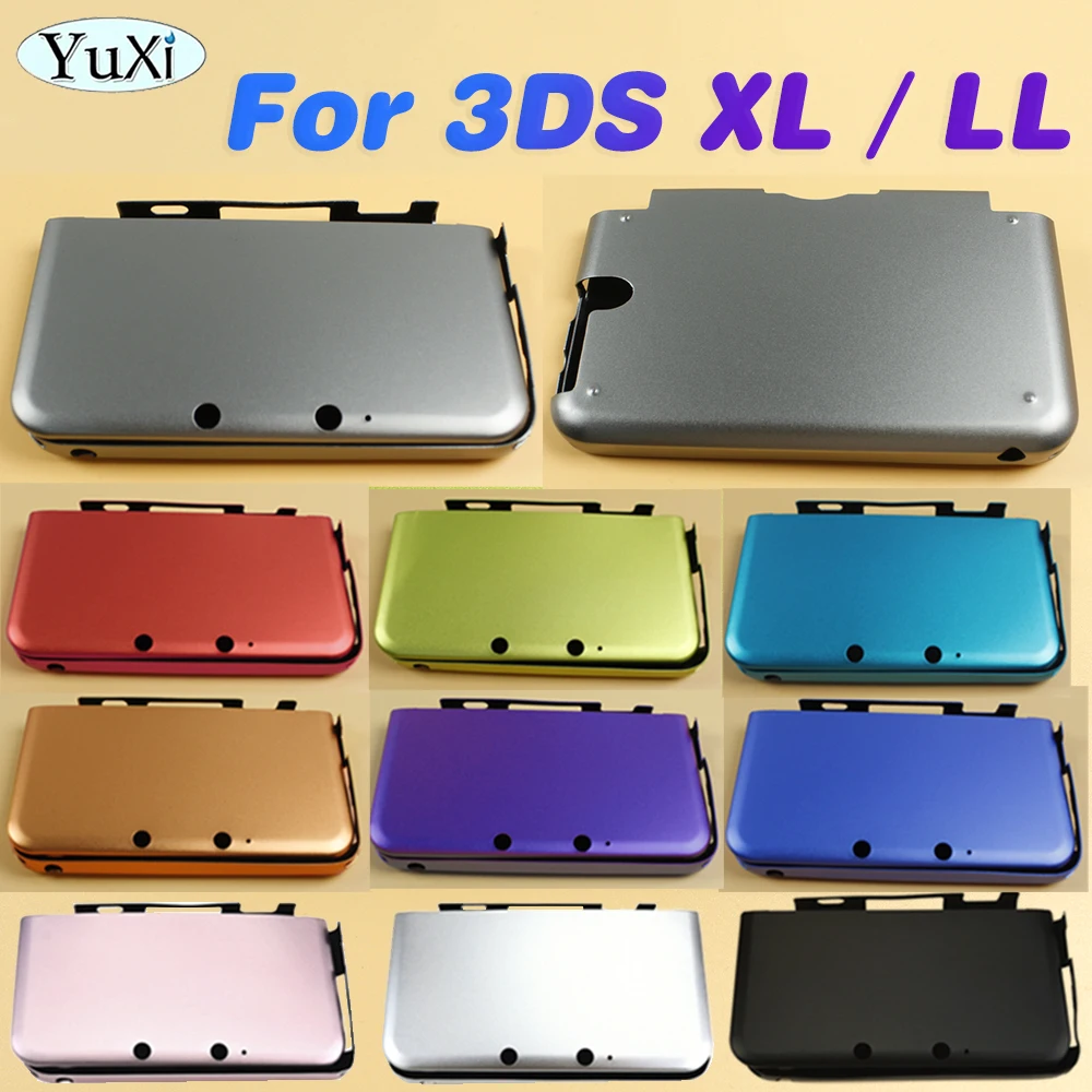 

1Pcs Top Bottom Housing Shell For 3DS XL LL Aluminum Protective Skin Cover Case Upper Lower Faceplate For Nintend 3ds xl