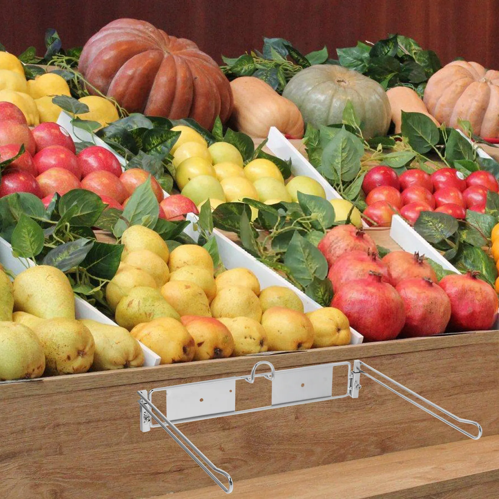 쇼핑백 걸이형 홀더 내구성 있는 전기도금 식료품 홀더 디스펜서 슈퍼마켓 랙 연속 롤백 플라스틱 보관 정리함