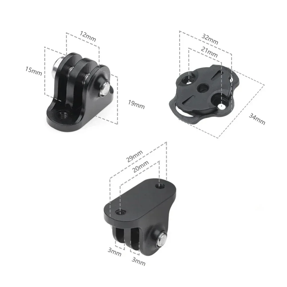 Caméra sport fixée sur un guidon de VTT grâce au support vélo pour Garmin, adaptateur pratique pour une utilisation tout-terrain.