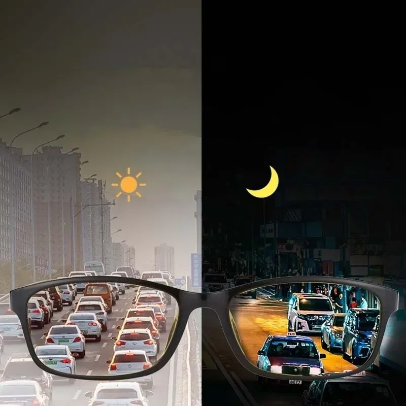 Vintage Women Men's Anti-Glare Driving Night Vision Minus Glasses Ultralight Square Frame Eyeglasses Retro Myopia Eyewear To-4.0 5