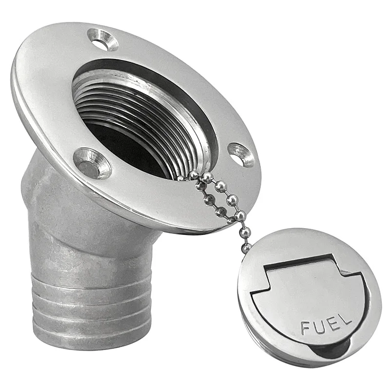 

316 Stainless Steel 1.5inch 2inch FUEL Deck Fill/Filler with Keyless Cap for Boat Yacht Caravan Hardware