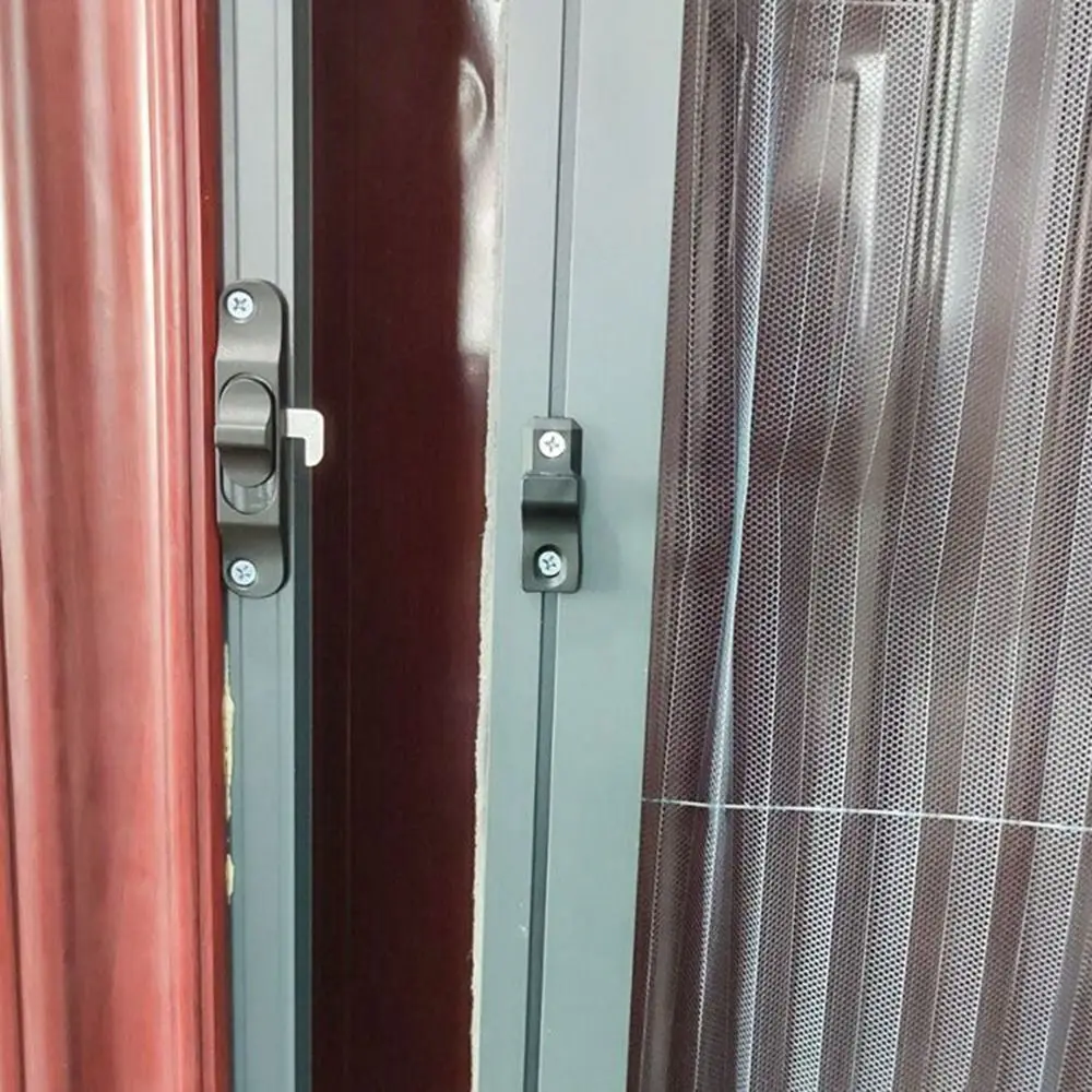 Description Picture 5 of itemAluminium Alloy Sliding Pull Door Lock Push-Pull Anti Theft Window Hook Lock Hardware Multifunctional Door lock buckle Window