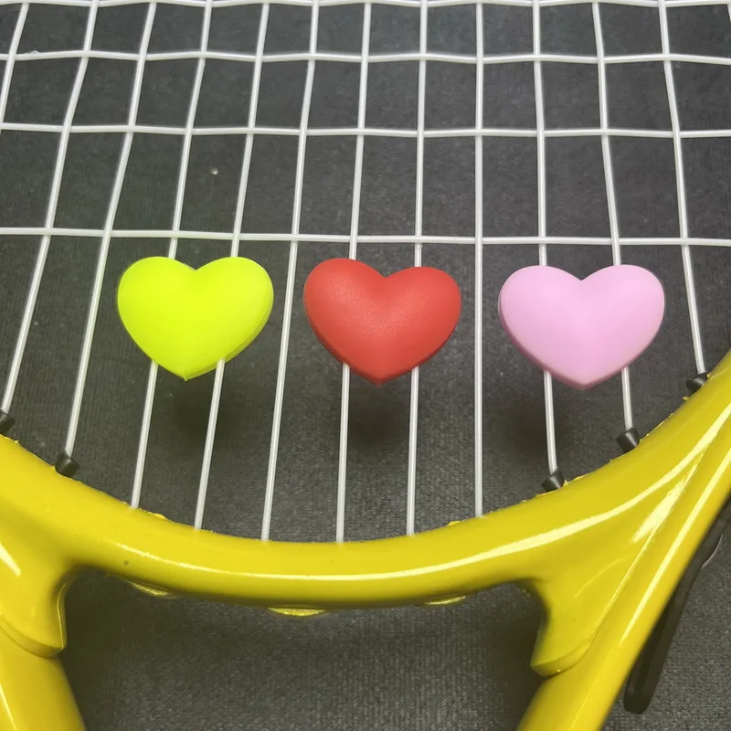 Description Picture 3 of item5/10 Pcs/Lot Tennis Vibration Dampeners Heart Shape Tennis Racket Anti Vibration Animal Tennis Racquet Damper Tennis Accessories
