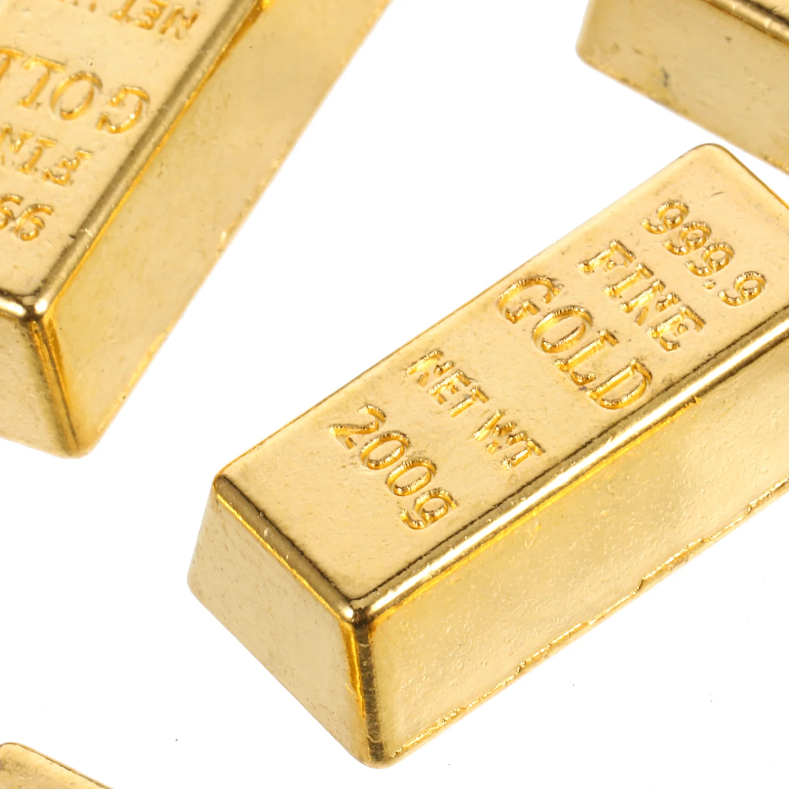 10Pcs Simulated BRIC Model House Toys Tiny Miniature Small Bullion Doll House Gold Bars Model Miniature Layout Gold Bars Hollow miniature figurines miniature ornament miniature house kit gold ingot ornament