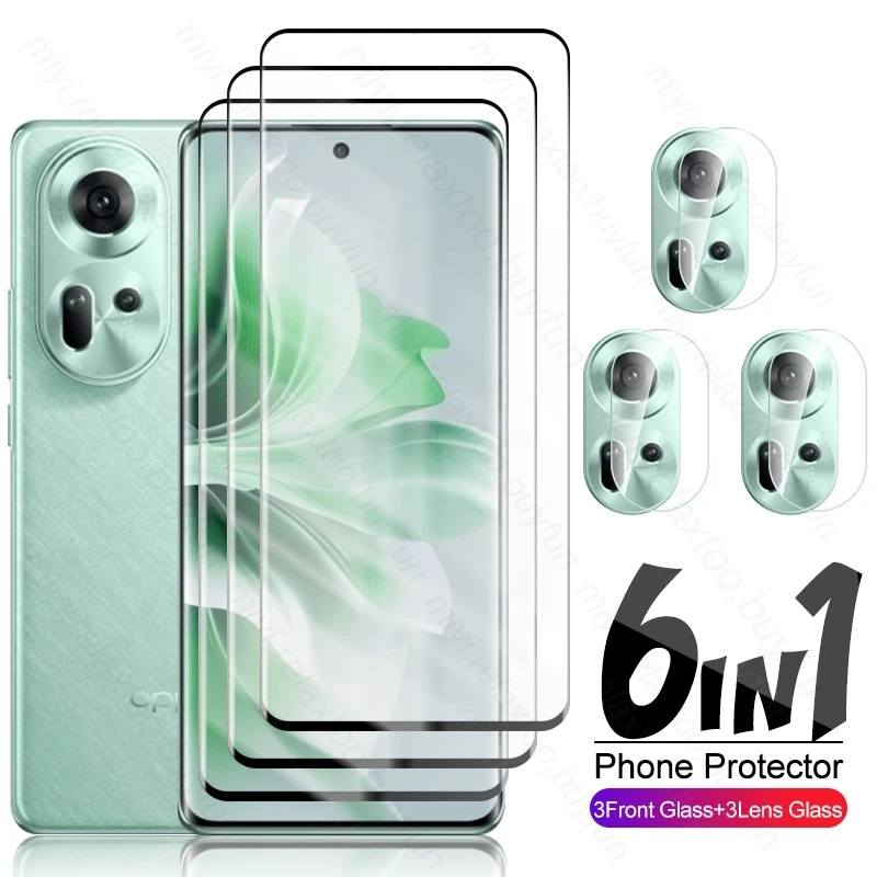 

Защитное стекло для фотоаппарата Reno11pro, 6 в 1, для Oppo Reno11 Reno 11 Pro