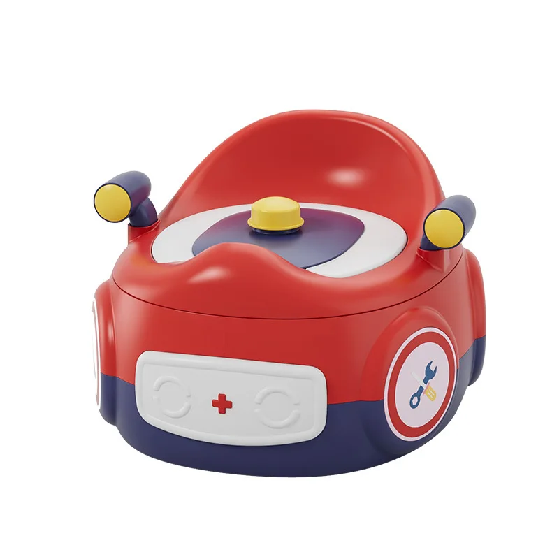 Multifunctional three-purpose children's toilet car combination toilet baby portable PU toilet wc 6
