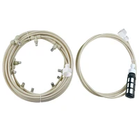Electric Sprayer Misting Cooling System With 12 V Pump 20-60 FT Mister Line Slip Lock Nozzles Sprinkler For Outdoor Patio 2