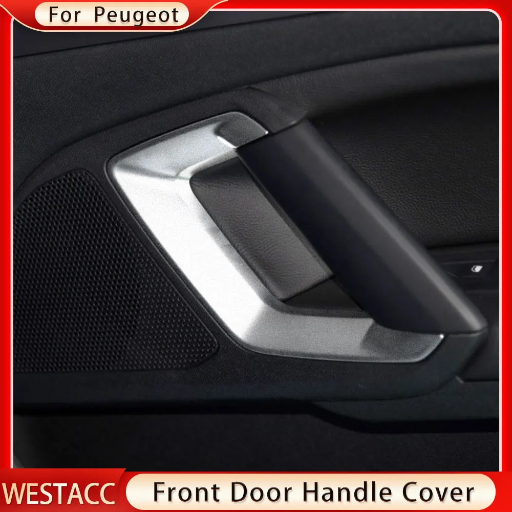 4 Pcs Car Inner Door Handle Decor Frame For Peugeot 408 2023 Car Interior  Styling Accessories - AliExpress