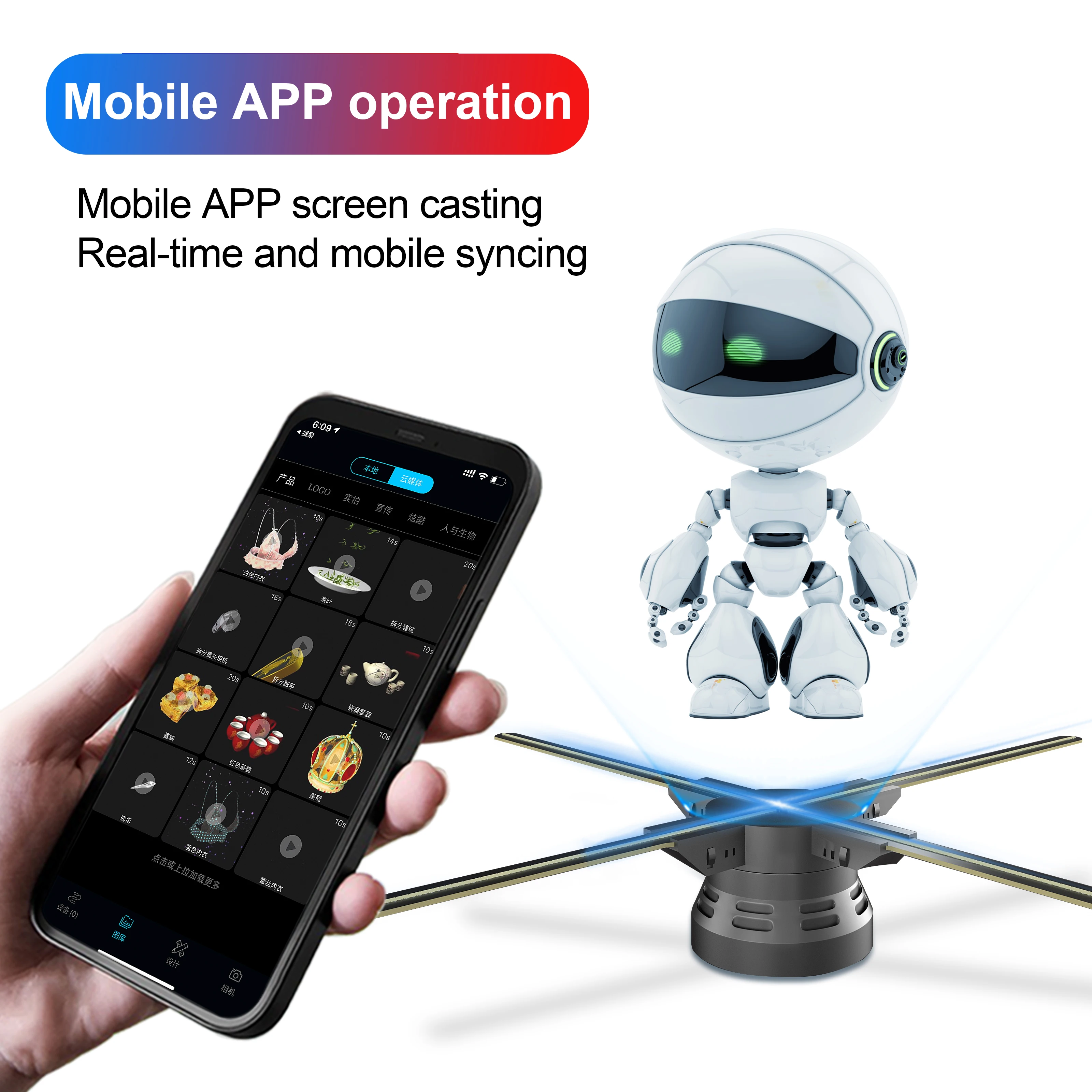 65CM-3D-Hologram-Projector-HD-LED-WiFi-Advertising-Logo-Light-Float ...