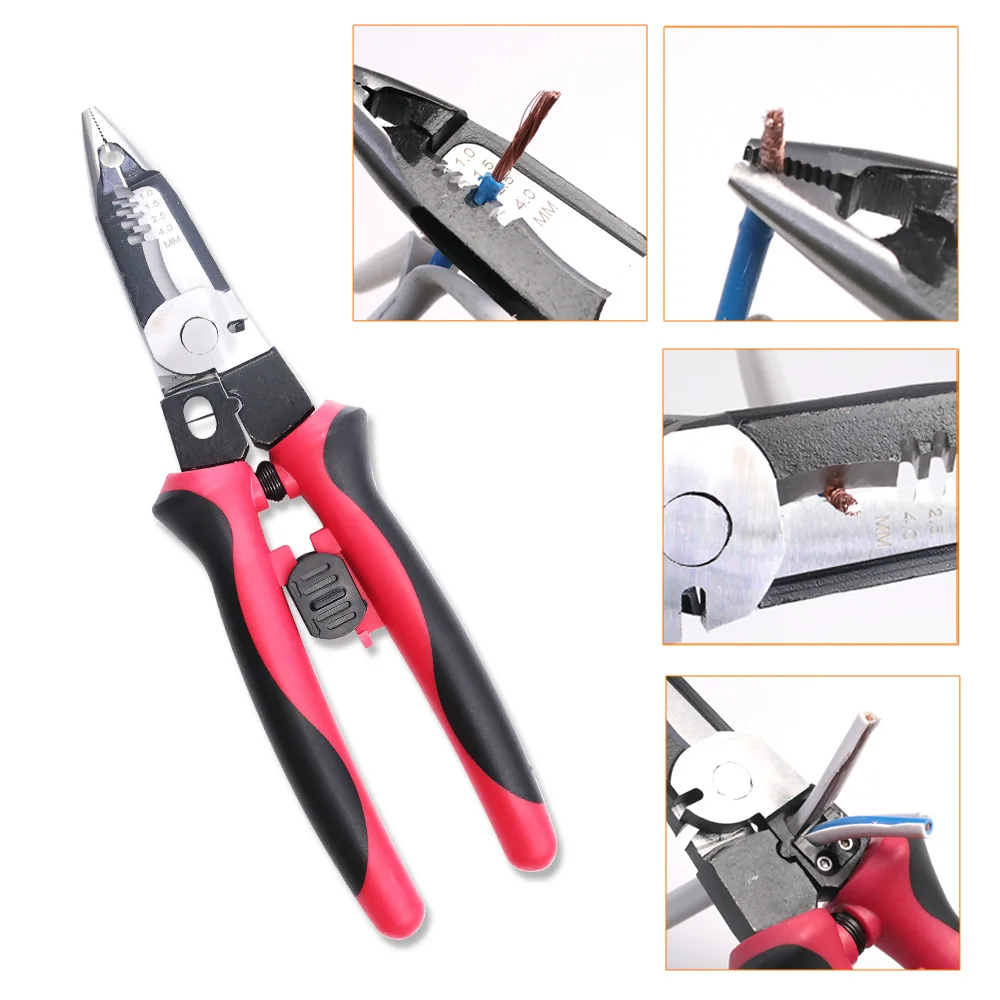 

9inch Crimping Tool Wire Stripper Crimper Cutter Plier Multipurpose Wire Stripping Tool Wire Strippe Pliers