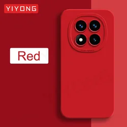 Silky Feel Liquid Silicone Soft Phone Case, YIYONG Brand for Redmi Note 13 Pro 5G (Red)
