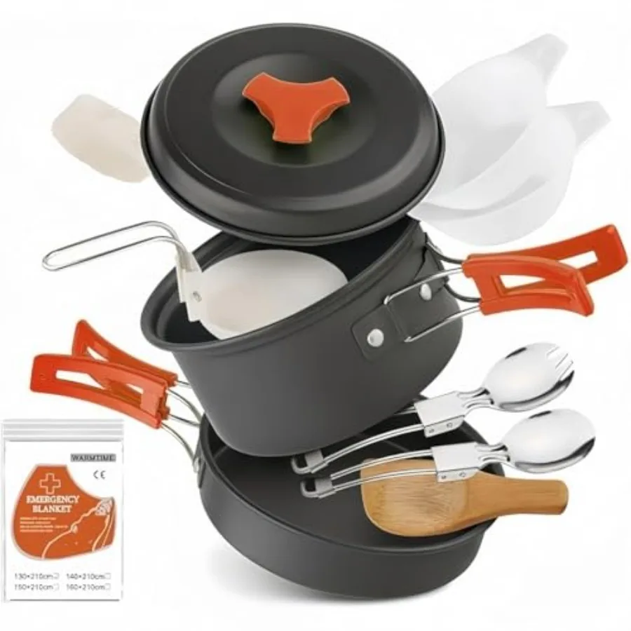 12-Piece Camping Cookware 1