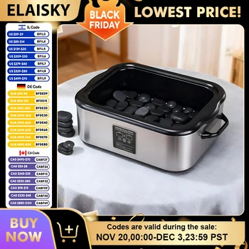 หม้ออุ่นหินสปาขนาดใหญ่ พร้อมระบบควบคุมอุณหภูมิคงที่ 1