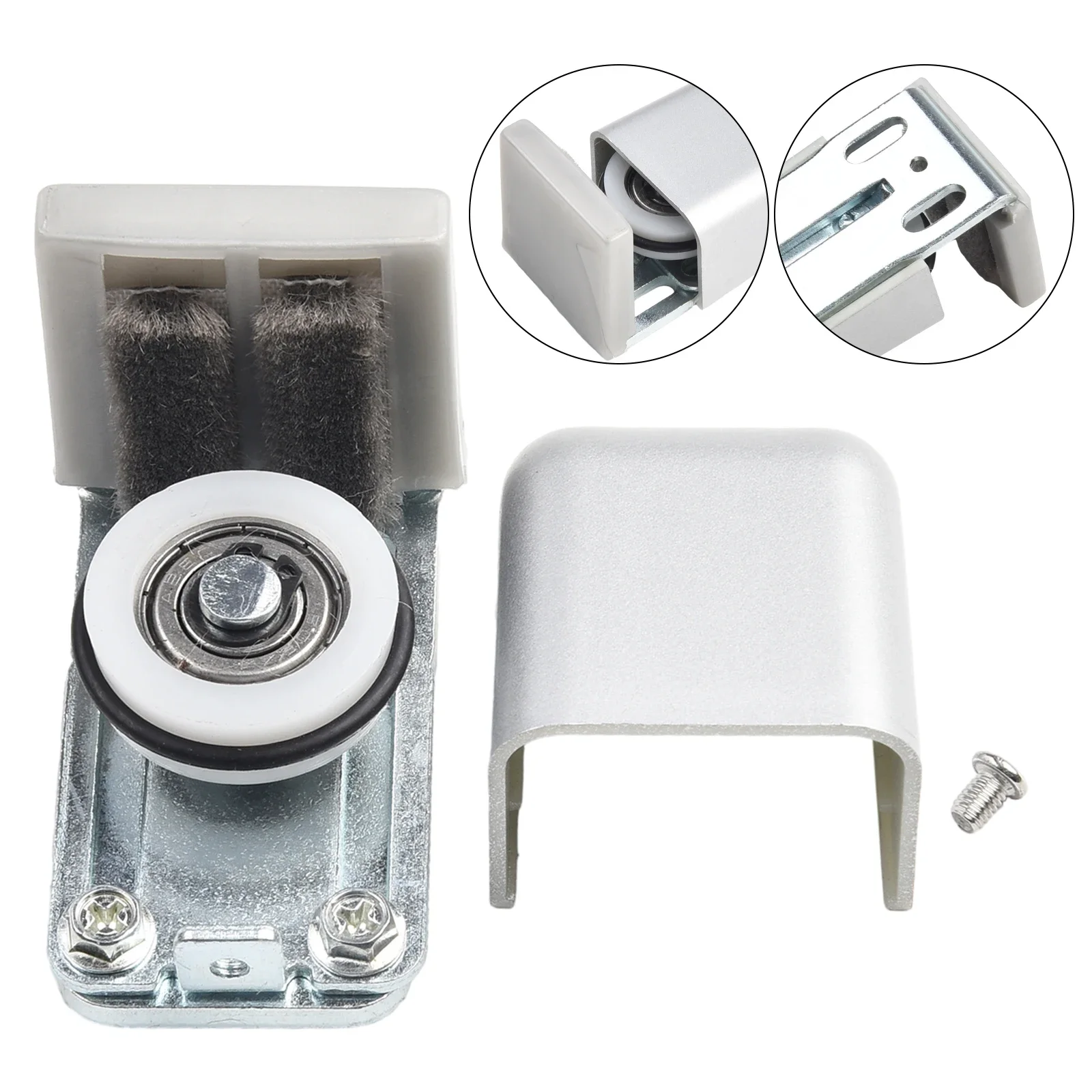 Adjustable Barn Door Floor Guide Roller Wall Mount Bottom Stay Sliding Hardware