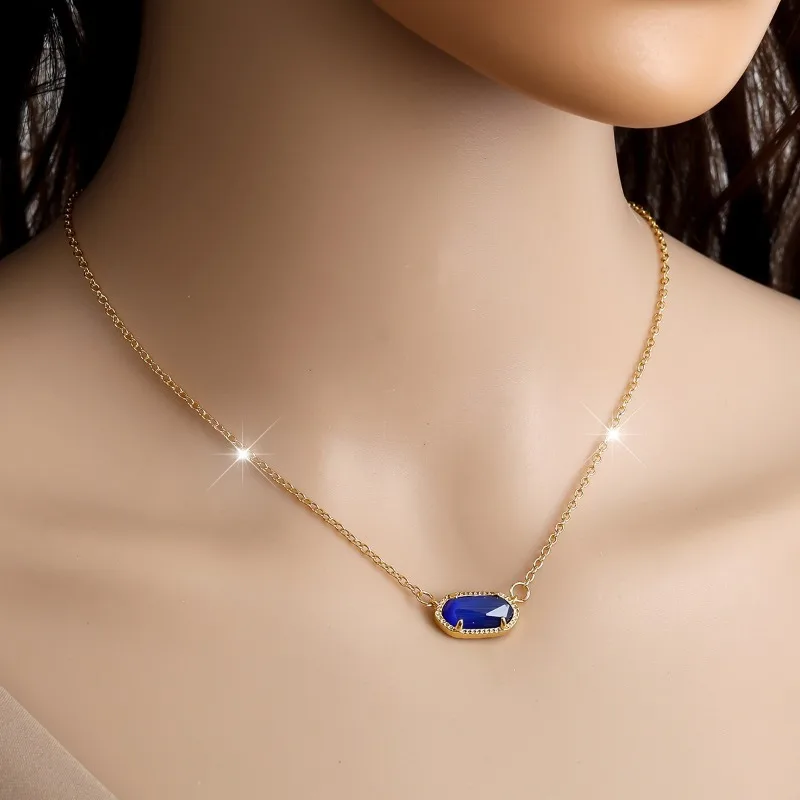 Elegant gemstone necklace by VelmoraMart featuring a colorful multi gemstone pendant necklace with gold finish. Perfect gemstone necklaces for women, everyday wear, gifting, and timeless jewelry style.