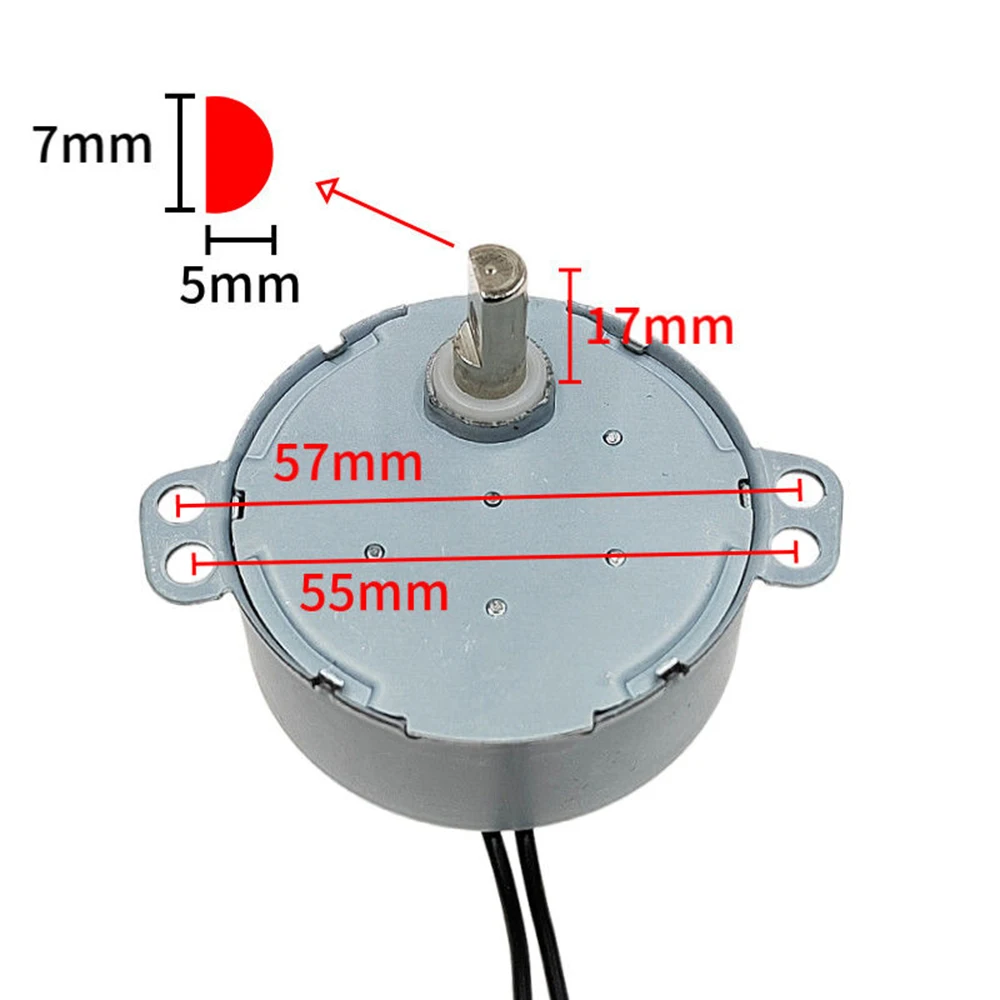 Motore Sincrono A Magnete Permanente TYC-50/TYC49/TYJ50/50TYZ 4W #4 - Albero Piatto, Usato