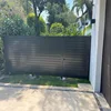 Morden Customized Black Metal Backyard Garden Farm Aluminum Horizontal Slat Panels Privacy Slat Fence 4
