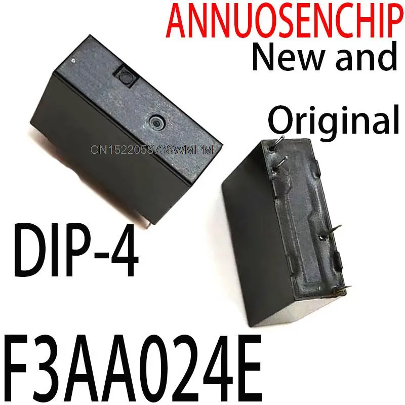 

Free shipping 50PCS/lot New and Original Power Relay 3A 250VAC 1 normally open ultra-thin 4 -pin 24V DIP-4 F3AA024E