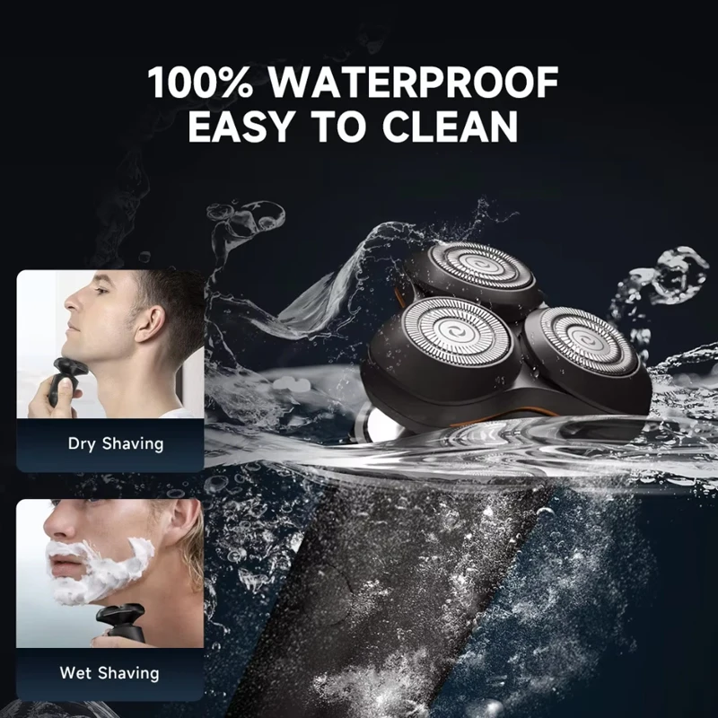 3in1 Rechargeable Electric Shaver for Men Trimmer Razor Waterproof Wet & Dry Battery Rotary Electric Shavers Machine shaving