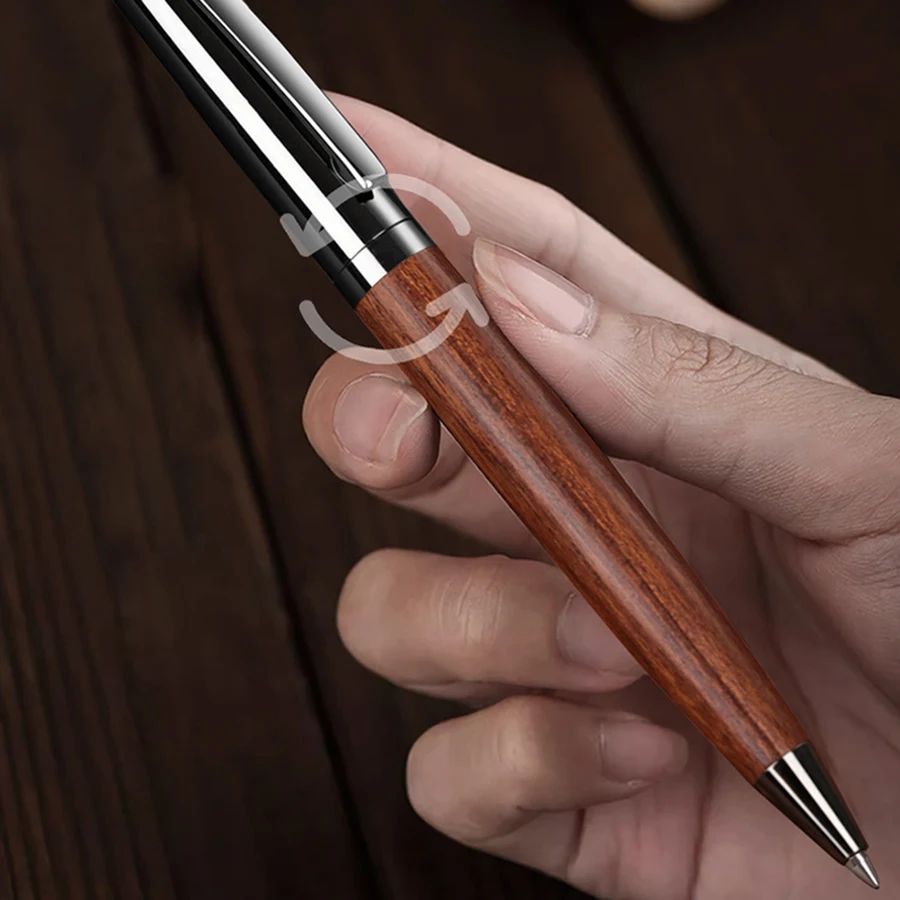 Ballpoint Pen,Ball Point Pen Fashion Design Rosewood Color Brand Business Men Writing Ballpoint Pen