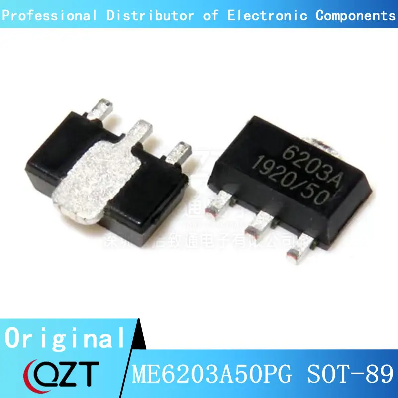 10pcs/lot ME6203A50PG SOT89 ME6203A50 6203A-5.0 5V SOT-89 chip New spot 20 шт 2sc3357 sot89 c3357 высокочастотная трубка 3357 rf sot 89 smd