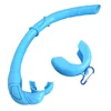 Full Silicone Foldable Snorkel Dive Scuba Free Diving detachable snorkeling diving tube wet breathin 4