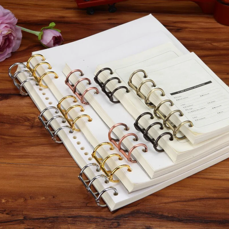 2-Pack Detachable Metal Ring Binder Clips for Office and School Use