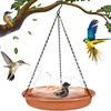 Hanging Bird Bathtub Bird Feeding Dish Tray Platform Feeder Bird Water Bowl Bird Bath for Outdoor Patio Parrot Tree Decorations 1