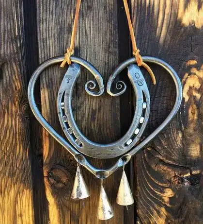 Metal iron lucky Wind Chime Lucky love wind chime steel heart Iron wind chime on Valentine's Day