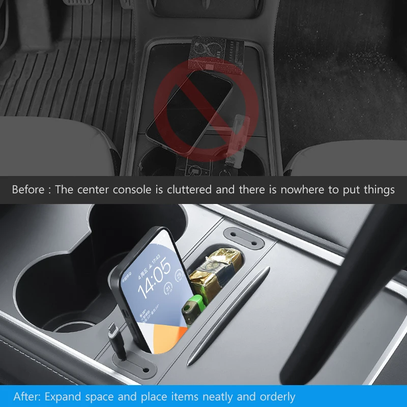 Tesla Model 3 용 VASTZ USB 허브 2021 2023 모델 Y 2019 2024 자동차 센터 콘솔 케이블 정리 케이블 관리 홀더