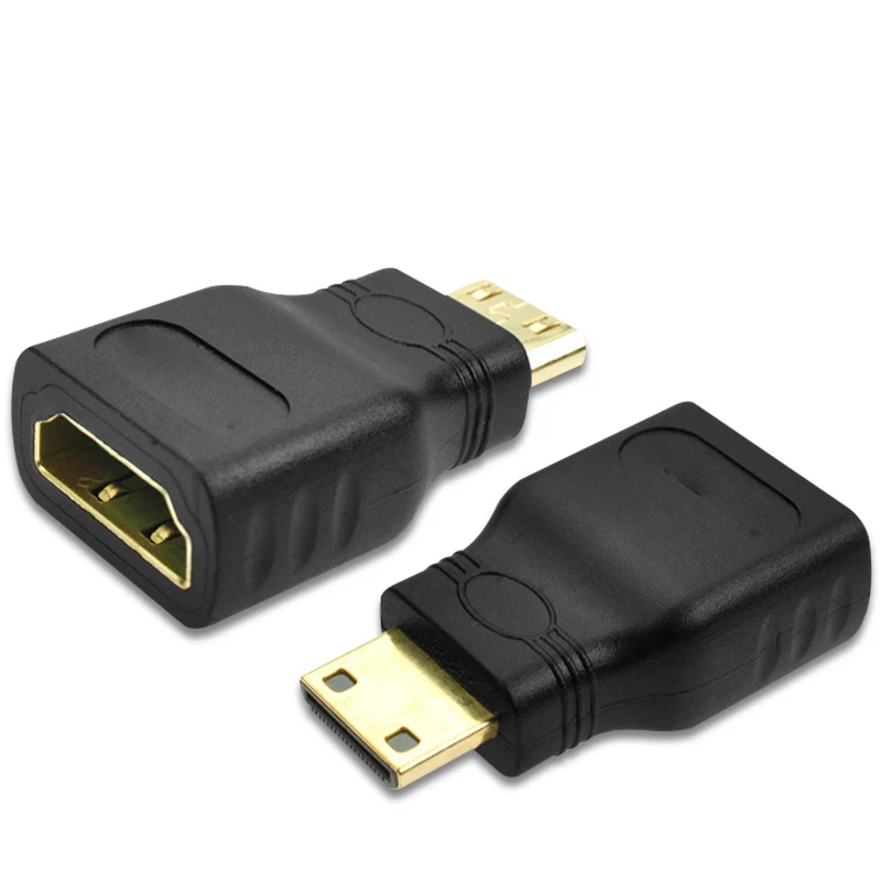 Адаптер Mini HDMI-совместимый с HDMI-позолоченный 1,4 3D удлинитель 1080P преобразователь Аудио и видео преобразователь