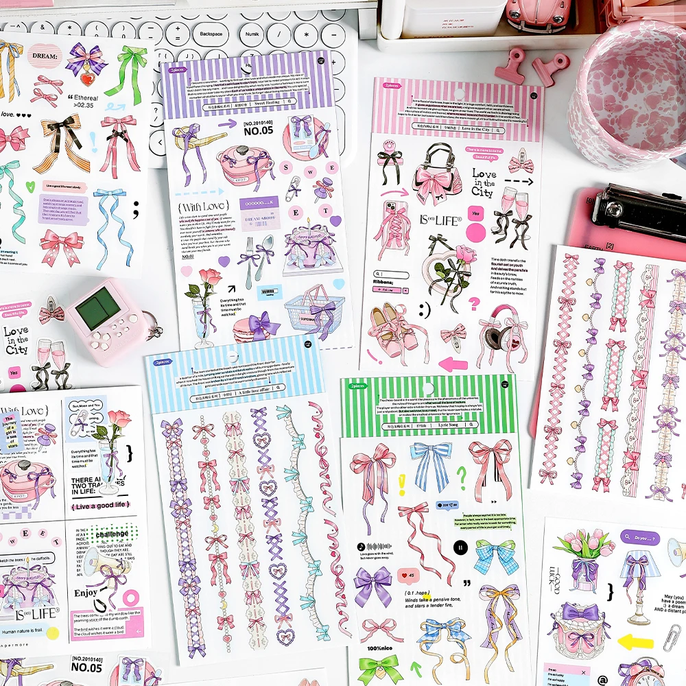 12Paks/Lot Pink Departion Series Cute Lovely Markers Album Fotografico Decorazione Adesivo Adesivo