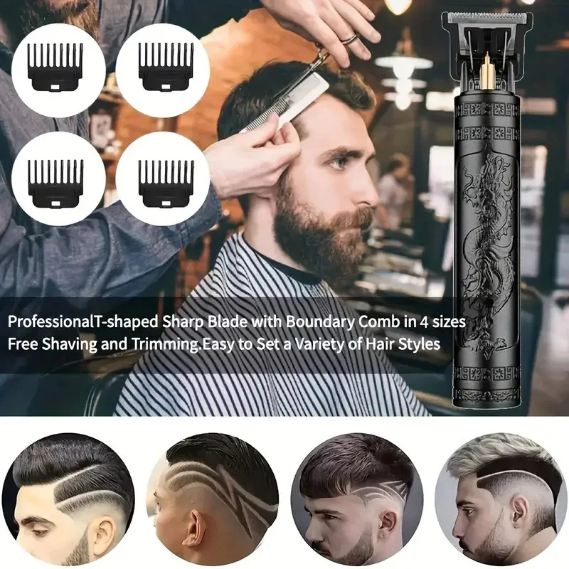 Electric Haircut Razor for Men Rechargeable Clipper Shaver Adult Electric Vintage Clipperrazor Home USB Charging Barber Shop