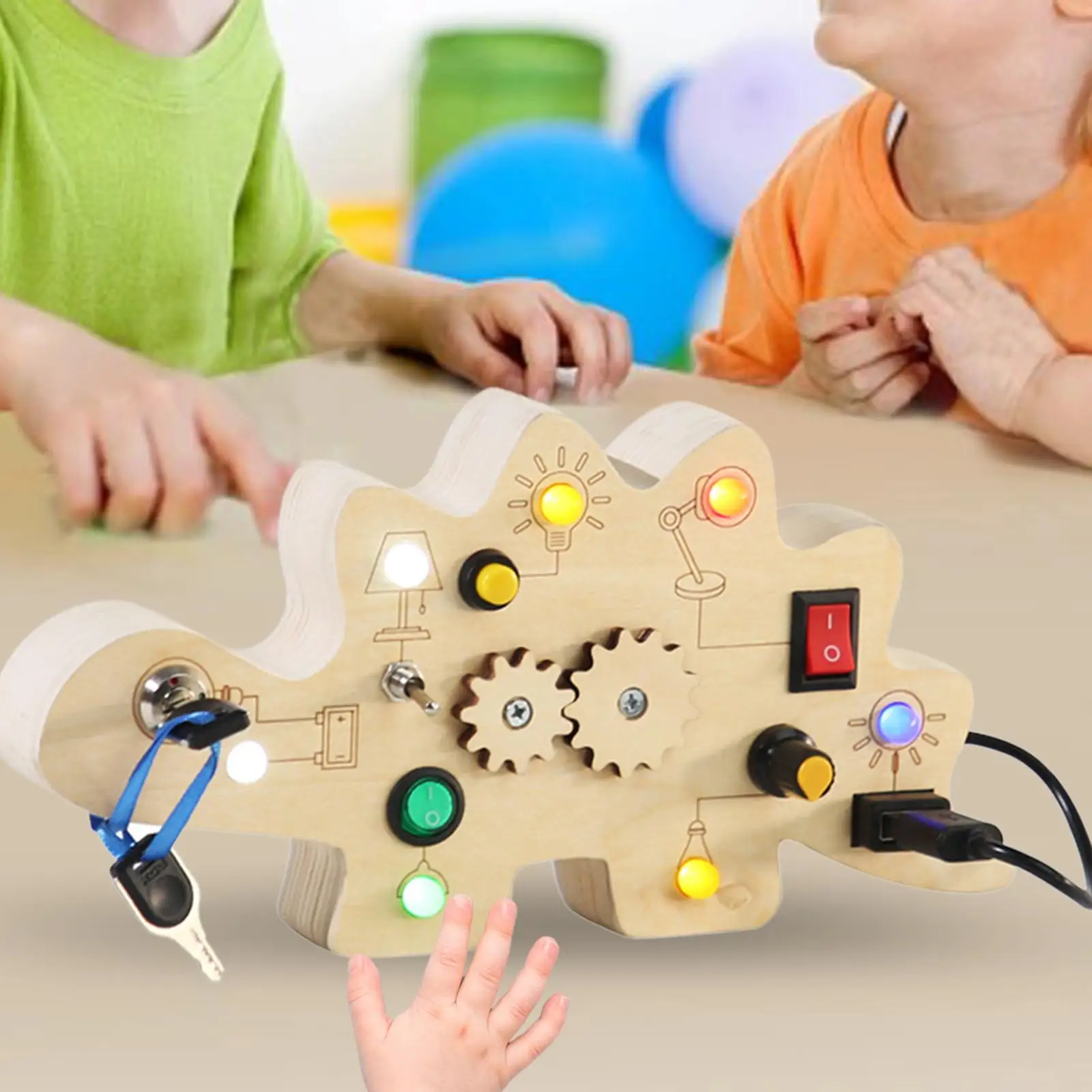

Electronic Learning Sensory Board Montessori Busy Board for Children Child