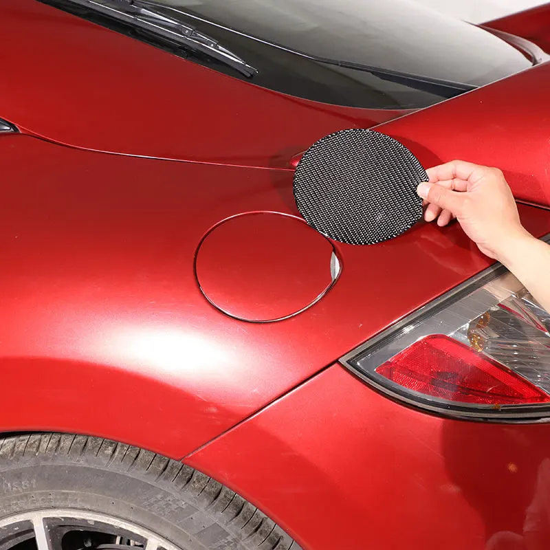 

For Mitsubishi Eclipse 2006 2007 2008 2009 2010 2011 Soft Carbon Fiber Car Fuel Tank Cover Trims Stickers Car Accessories