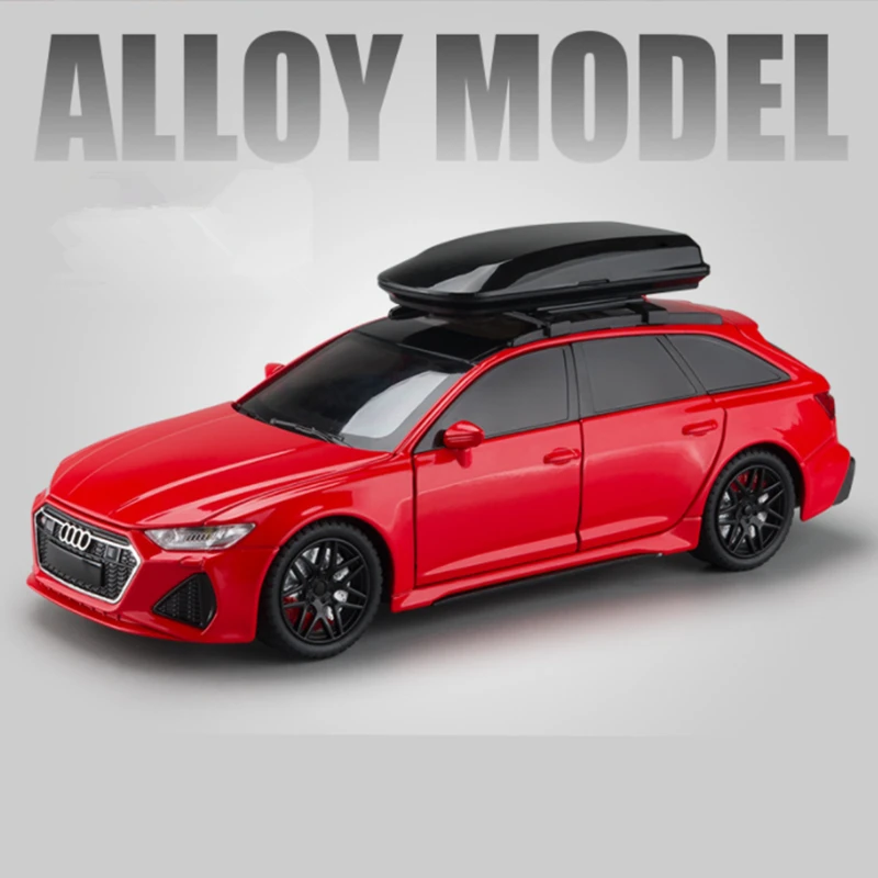 MODELLO DI AUTO in lega Audi RS6 Avant Station Wagon in scala 1:24 MODELLO DI AUTO in lega Audi RS6 Avant Station Wagon in scala 1:24