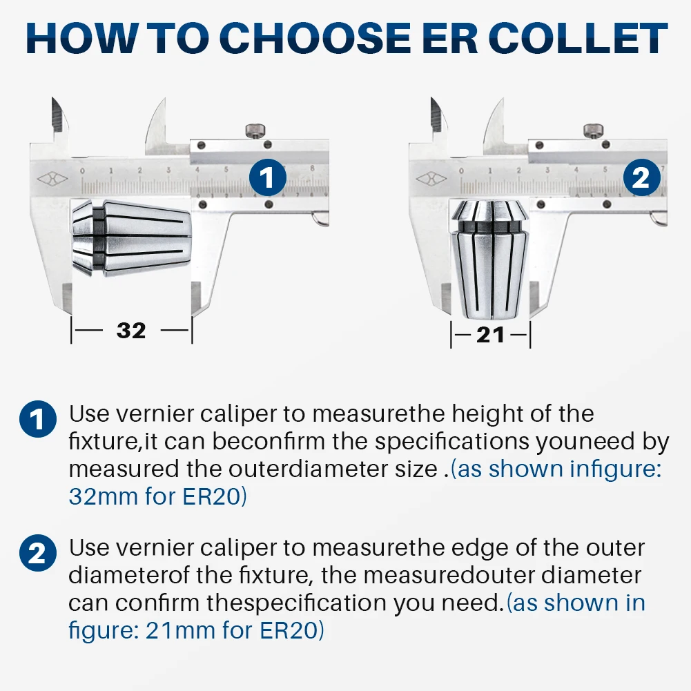 PINZE ELASTICHE A GRANDE ESCURSIONE TIPO ER/ESPER A NORMA DIN 6499-B GR
