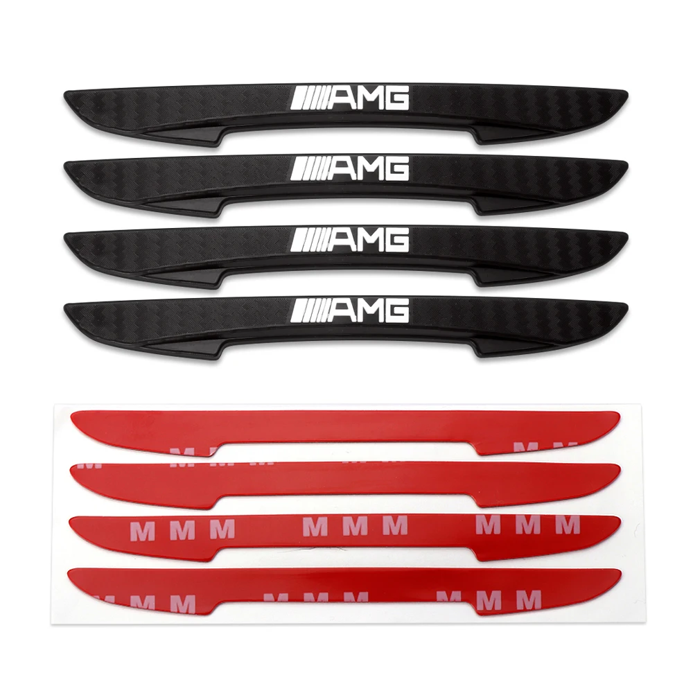 자동차 문짝 엣지 충돌 방지 보호대 스티커 범퍼 스트립, 메르세데스 벤츠 AMG A C D B S 클래스 W126 C260 W169 W212 W221, 4 개