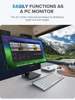 UPERFECT UMax 22 Computer Display 22inch Monitor 2K 1440P 100% sRGB IPS Screen w/ Stand For Laptop PC Mac Phone PS5 Game Console 3