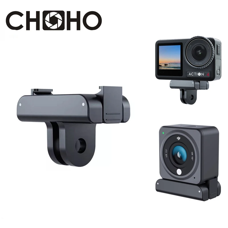 For DJI Osmo Action4 Accessories Magnet Base Mount 1/4 Adaper Interface Magnetic Tripod Connector for Dji Action 3 2 Camera