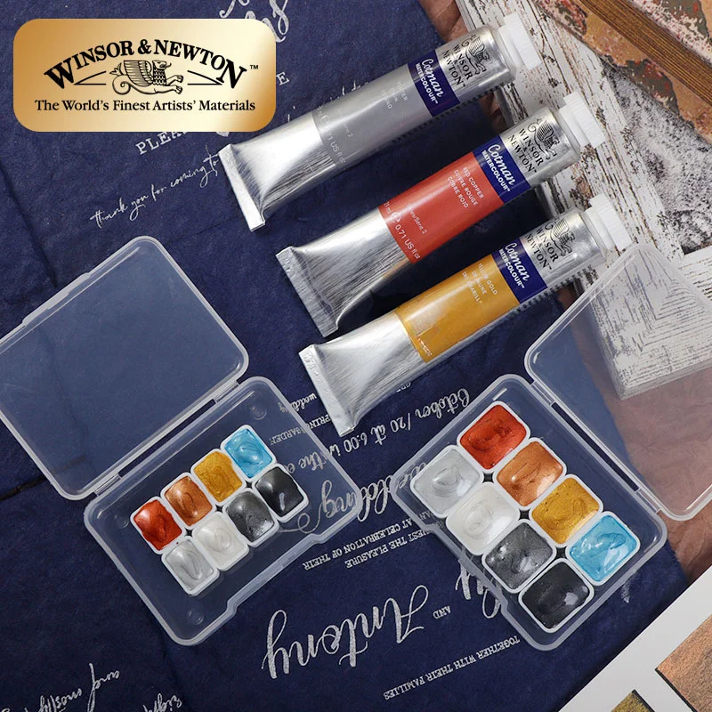 

WINSOR & NEWTON New Colo Watercolor Pigment Subpack Gervin Metallic Pearlite 8ml/ Tube Artist's Watercolor Painting Supplies