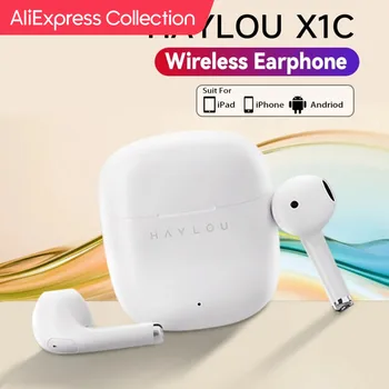 AliExpress 컬렉션 HAYLOU X1C 무선 이어버드, 블루투스 BT5.3, 클리어 통화, TWS 터치 컨트롤, 스포츠 이어폰, 280mAh, 신제품