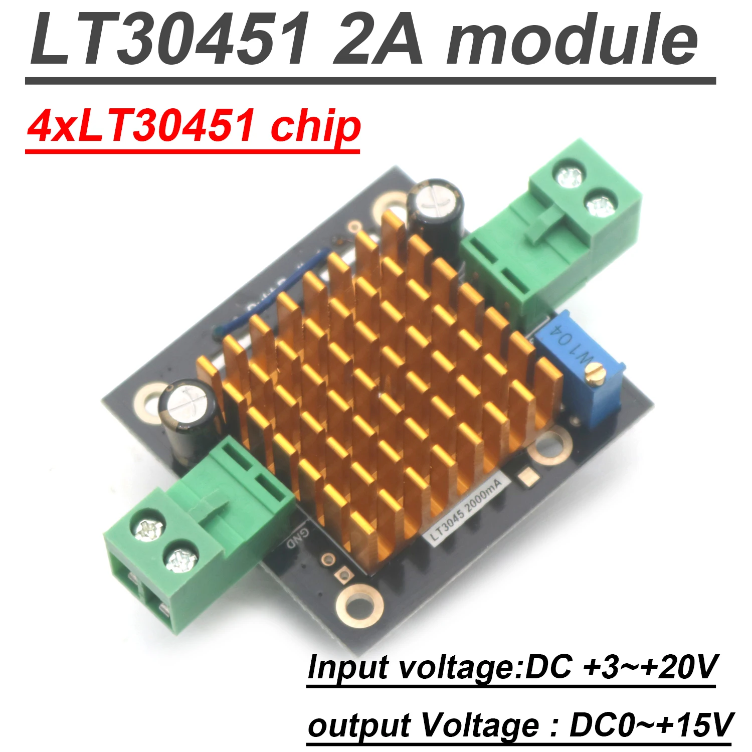 Regolatore Lineare LT3045-78xx Ultra-Basso Rumore – 0-15V, 0.5A, Per Audio